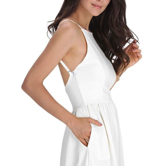 ⭐️NWT FANCYINN spaghetti strap backless mini skater dress⭐️ - Picture 4 of 11